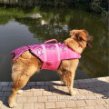 Durable Pet Dog Swimming Safety Vest Rose Red